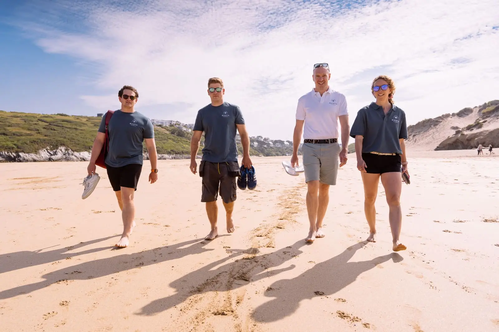 Manta Power team at the beach